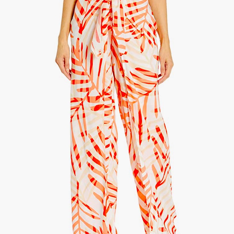 La Blanca Tie Front Side Slit Swim Cover-Up Pants Nwt